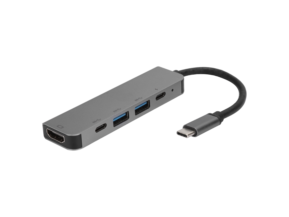 Hub Usb-c (conexão Usb3.0 Para Hdmi) Estação De Docking Multifuncional 5 Em 1 Com Carregamento Pd E Suporte Otg