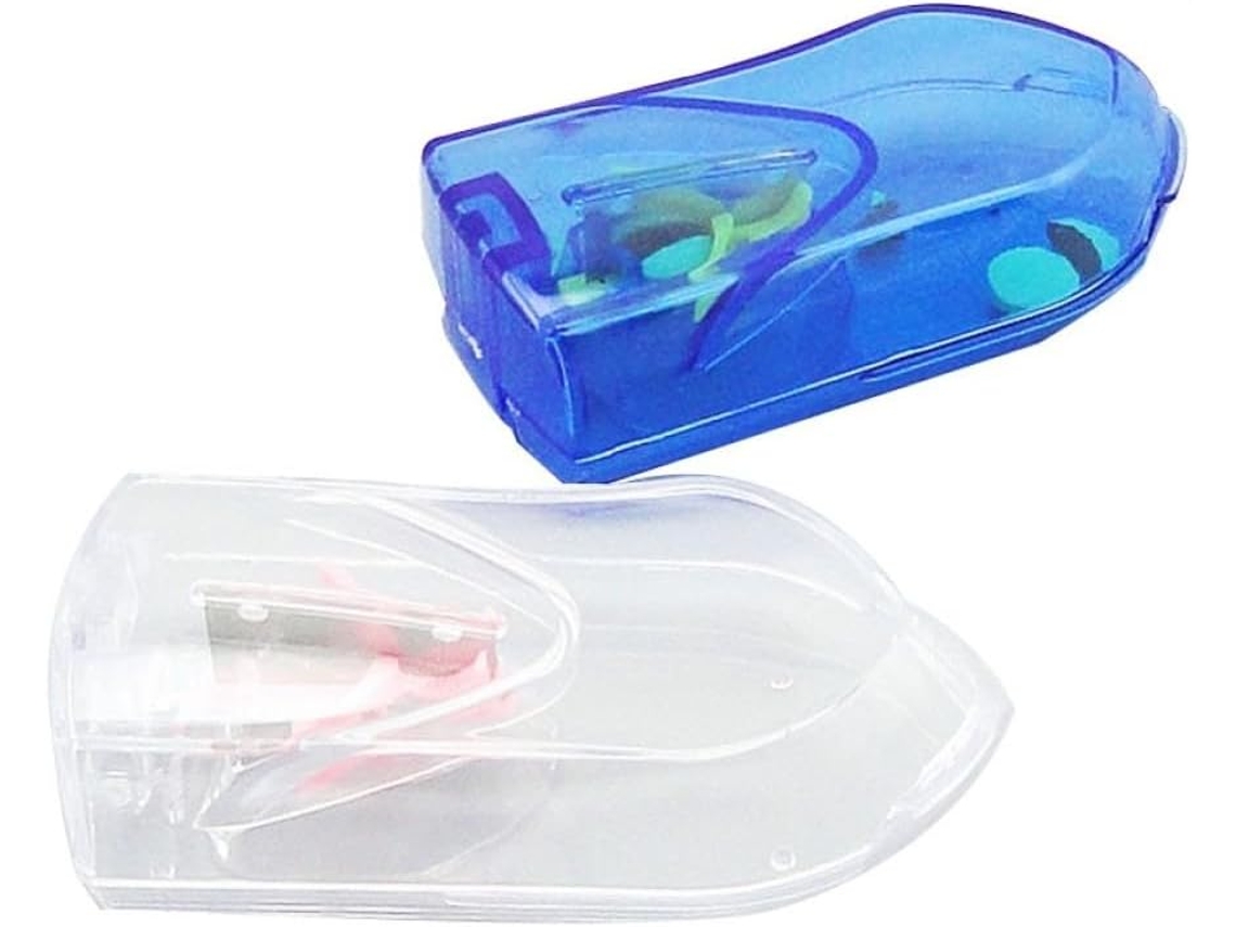 Para Uso Diario, Cortador De Pastillas De 2 Piezas Con Estuche Compacto, Separador De Pastillas Para Tabletas Pequeñas.