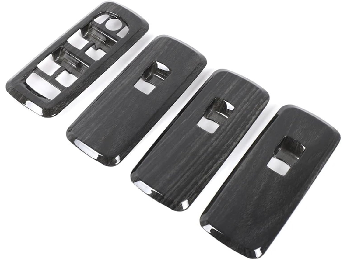 Embellecedor Adhesivo Para El Panel De Botones Del Interruptor La Ventana, Fabricado En Fibra Carbono Abs,