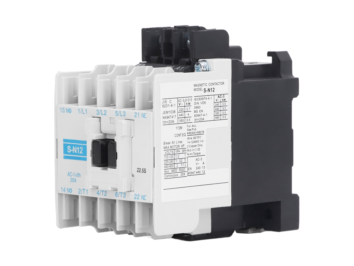 Veloriskku-contact AC Interruptor magnético industrial de alta sensibilidad 20A 3 polos ABS 110V