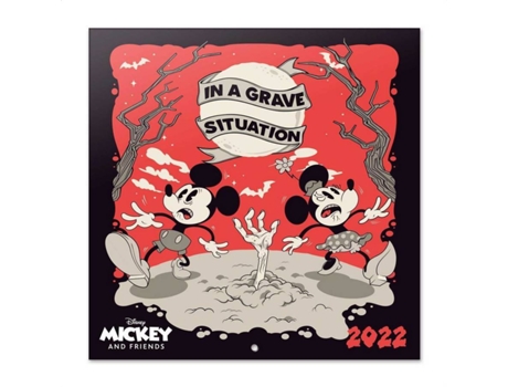 Calendario Pared 2022 30x30 mickey grupo erik disney incluye y minnie 12 meses │ mensual de