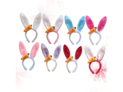Diadema De Orejas De Conejo De 8 Piezas - Accesorio Original Para Fiestas De Cosplay, Cumpleaños Y Pascua.