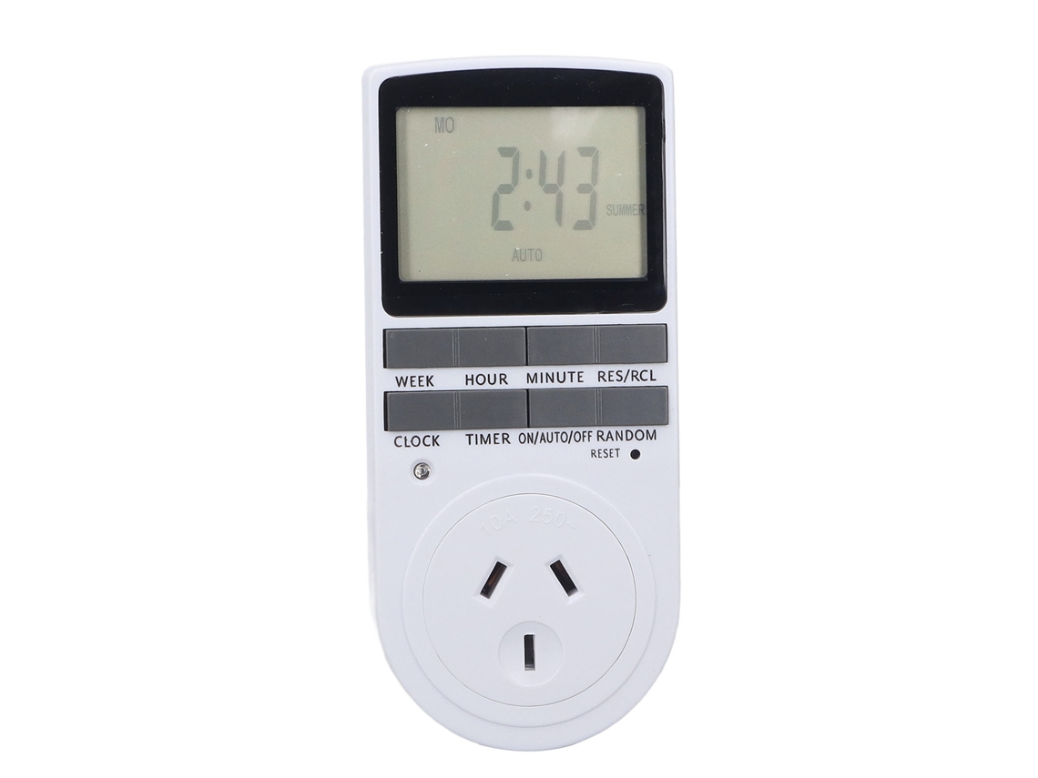 Enchufe Inteligente Digital Con Temporizador, Ahorro De Energía, Ignífugo, 220-240 V, Enchufe Australiano.