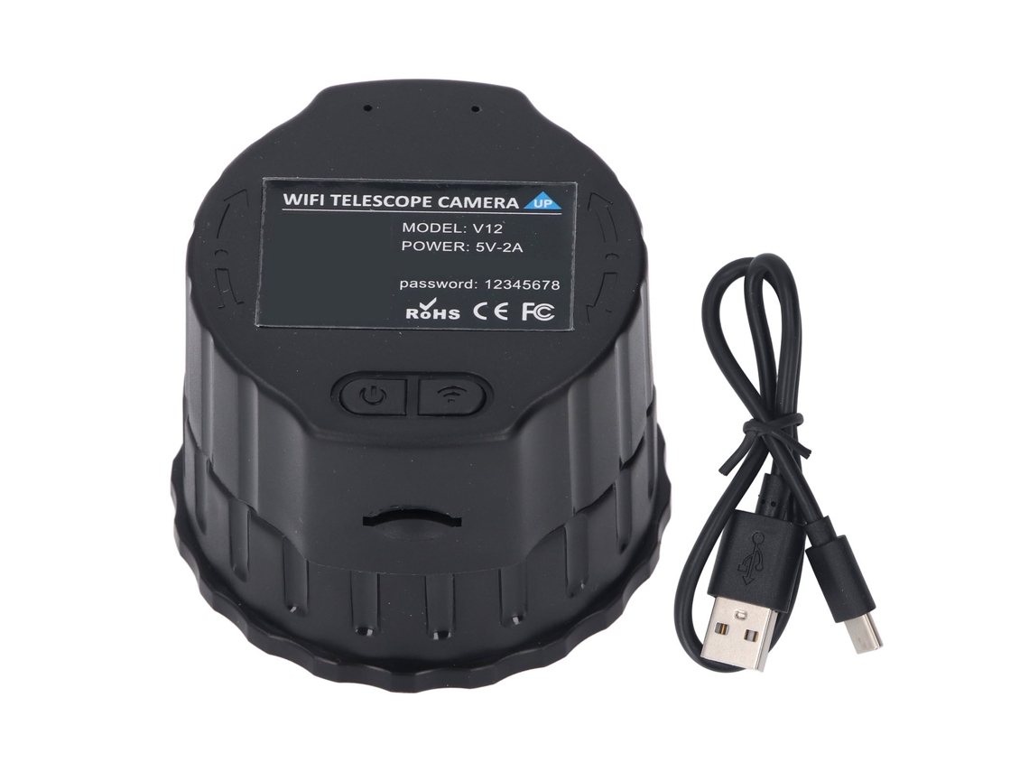 Lente Ocular Hd Wifi Para Microscopio, Telescopio Y Binoculares Con Cámara, 32 Gb, 24 Mm-50 Mm
