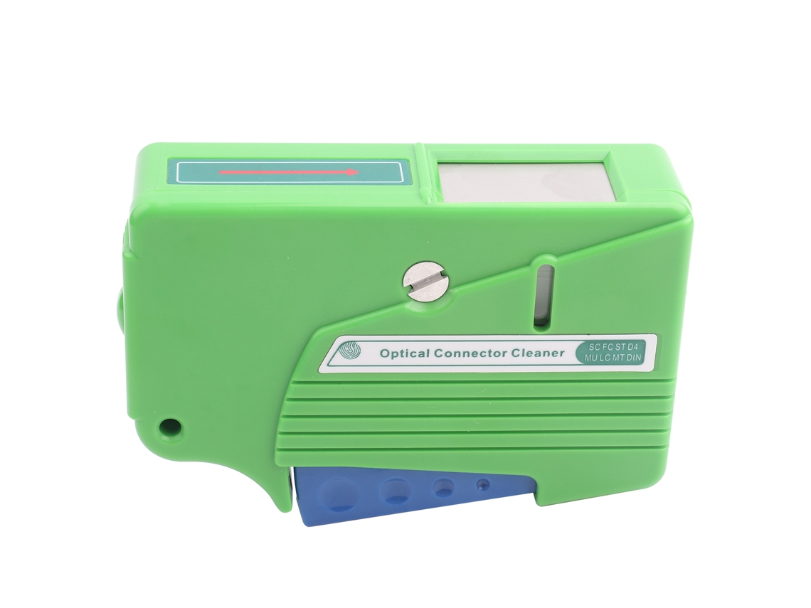 Limpador De Conector De Fibra Óptica Cassette Com 500+ Toalhas Para Fc/sc/lc/mu/d4/din