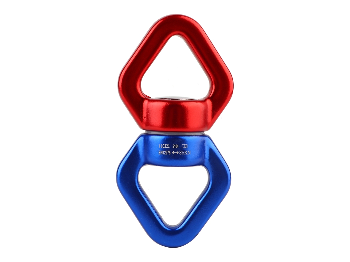 Vlrla-conector De Columpio De Yoga Aire Anillos Giratorios 360 Grados Carabineros De Magnio Rojo Y Azul