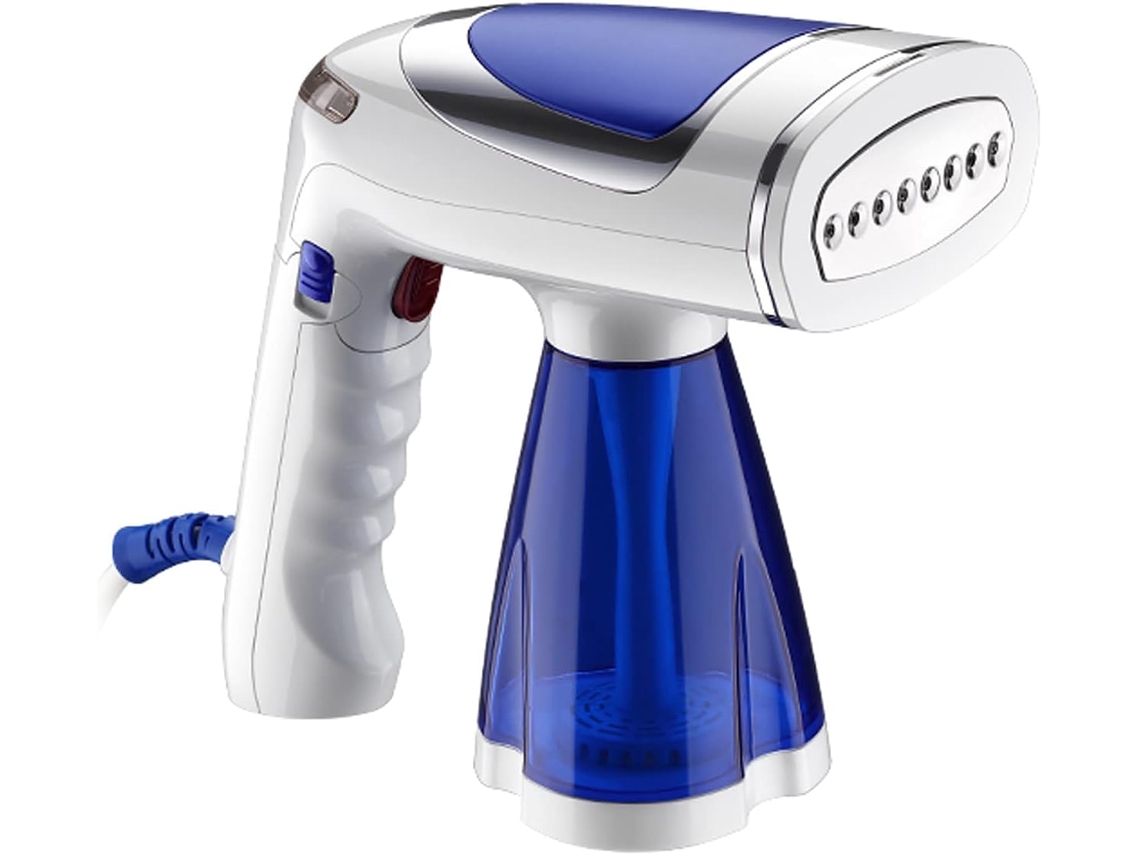 Vaporizador de ropa de viaje, tamaño liviano y portátil con asa plegable para un fácil almacenamiento, vapor continuo para eliminar arrugas sin esfuerzo.