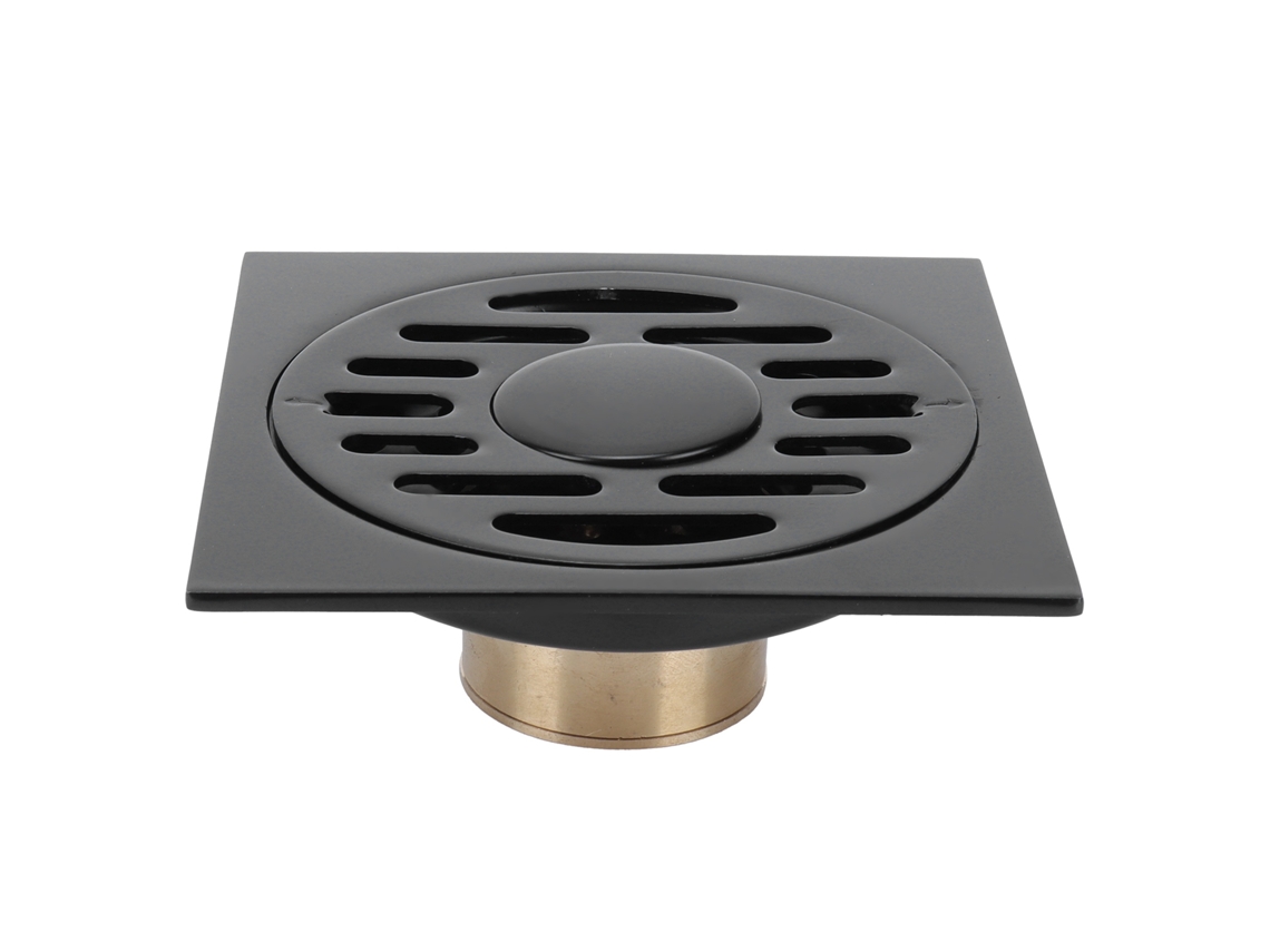 Desagüe Oculto Para Piso, Desodorizante, De Acero Inoxidable, Negro, Para Baño/cocina Con Drenaje Rápido.