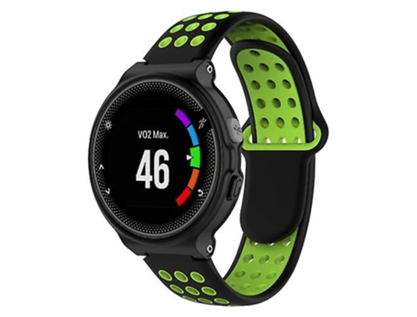 Correa Smartwatch Para Garmin Forerunner 220 / Approach S5 / S20 Negro-Verde VENISYMLIS