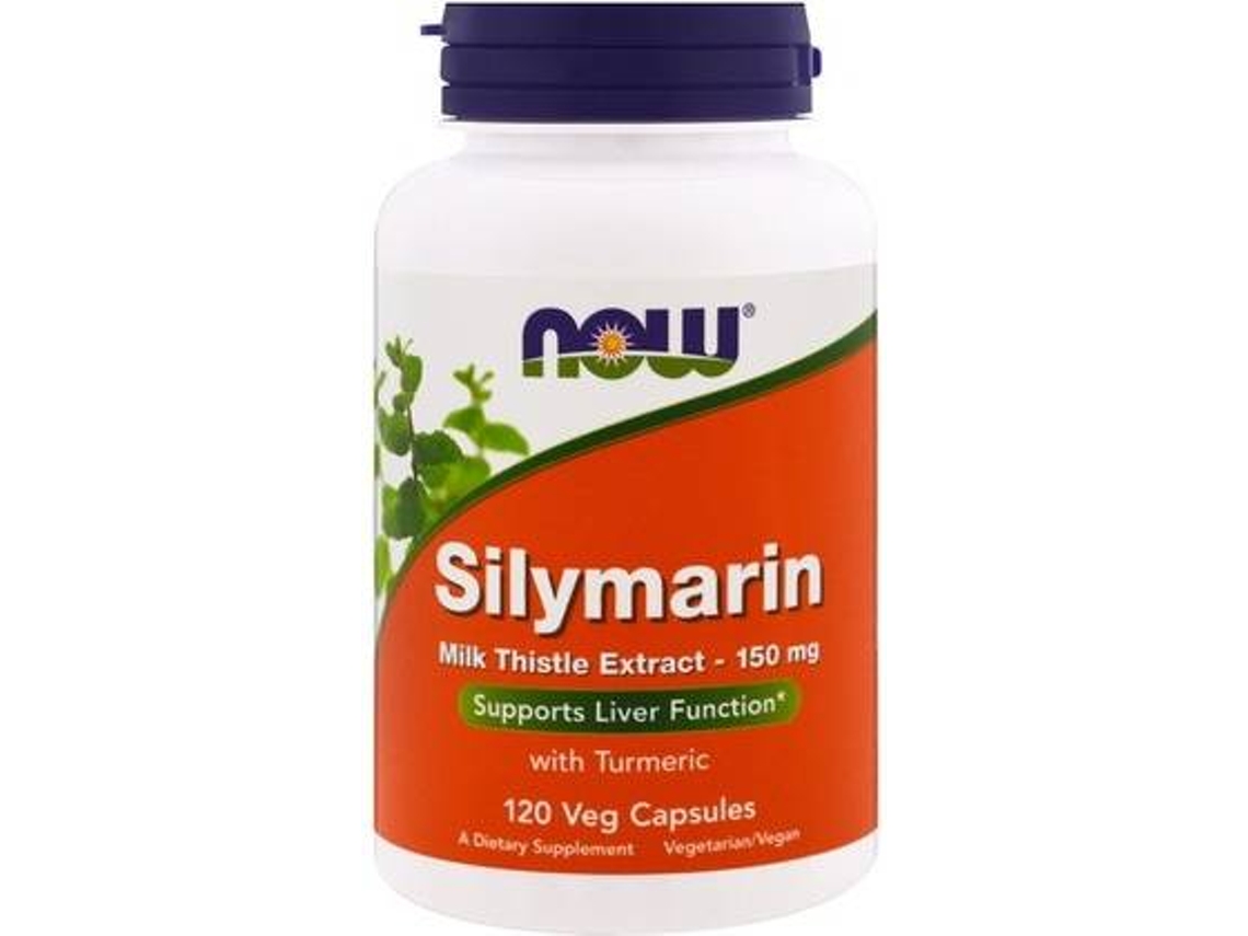 Complemento Alimentar NOW Silymarin / Extrato De Cardo Mariano (120 cápsulas)