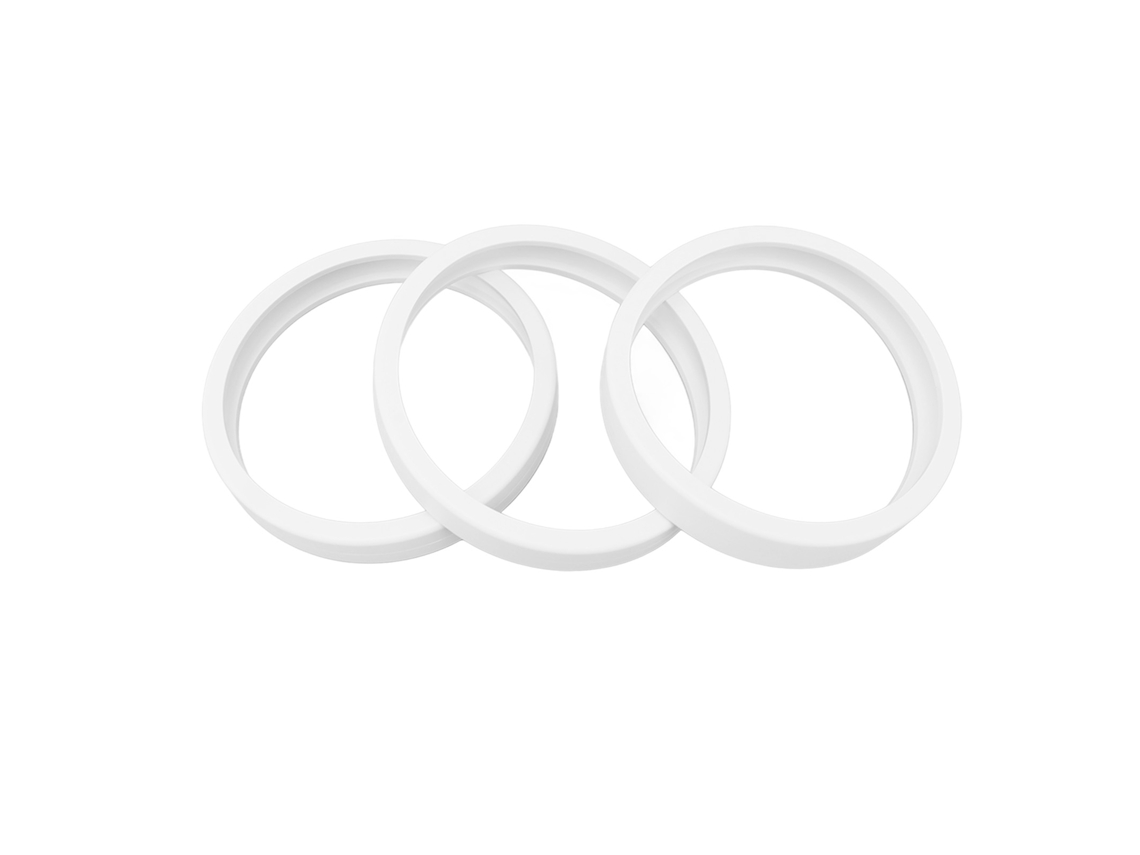 3 Neumáticos De Goma C10 Para Aspiradora De Piscina 180 280 360 380 Blanco