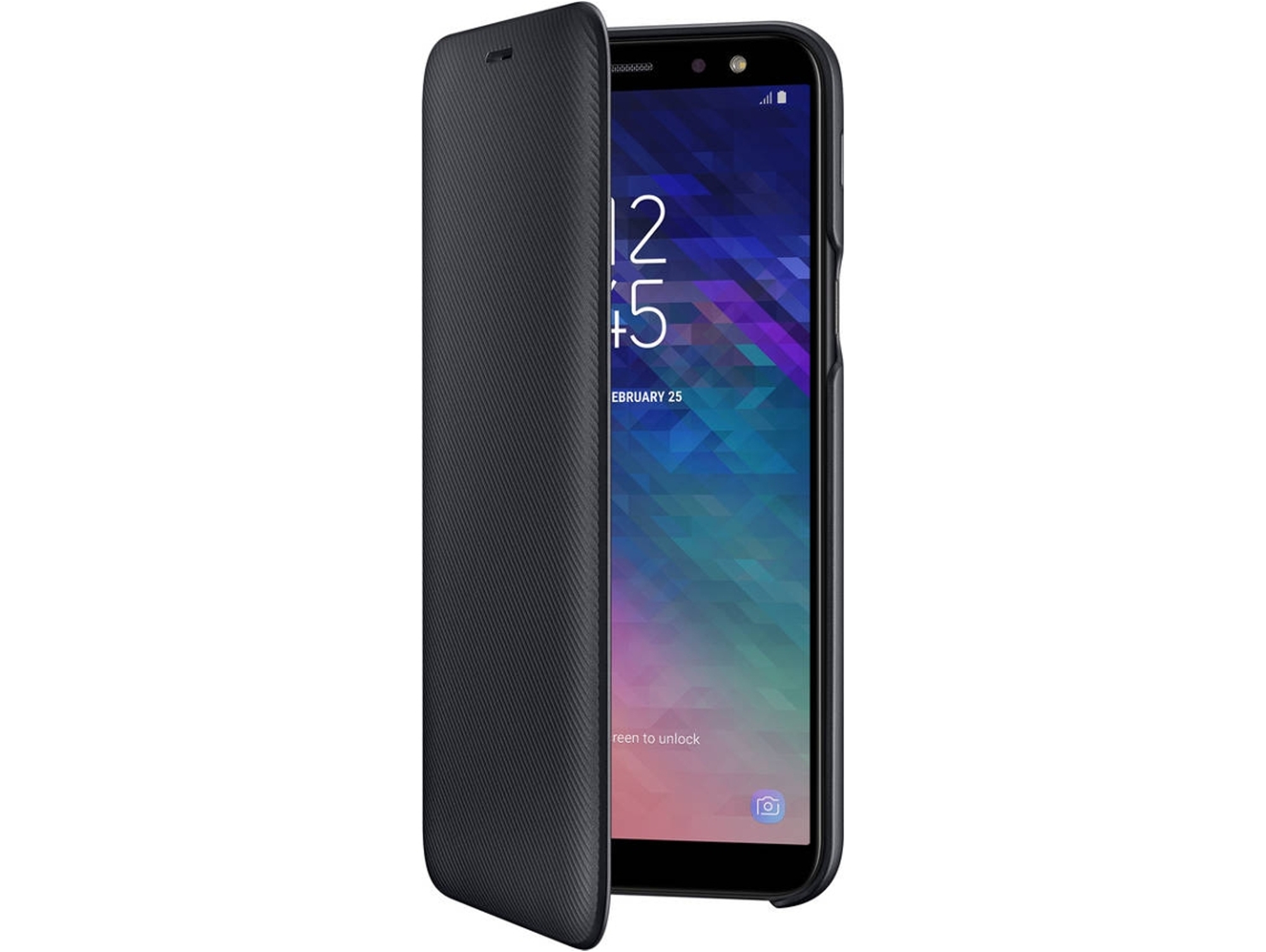 Funda SAMSUNG Galaxy A6 Wallet Negro