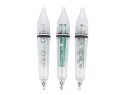 3 luces LED para pesca submarina, lámpara de cebo, herramienta de pesca con batería de botón desechable de 160 mAh.