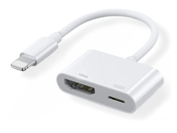 Adaptador HDMI YIZHOOD para iPhone Blanco