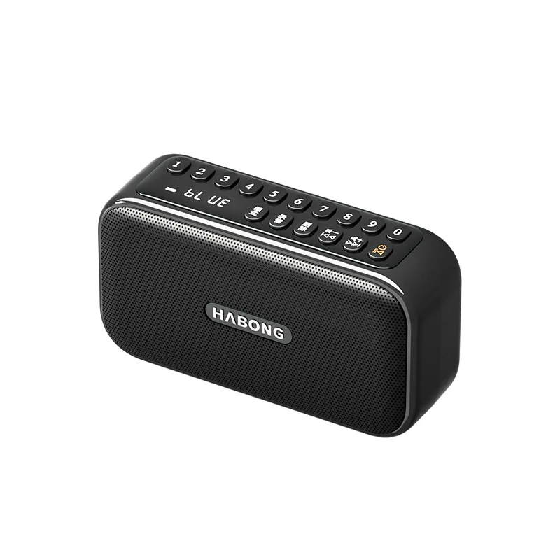 (negro) Radio Fm Portátil - Recargable - Grabación - Bluetooth 5.3 - Walkman - Subwoofer - Manos Libres - Reproductor Mp3