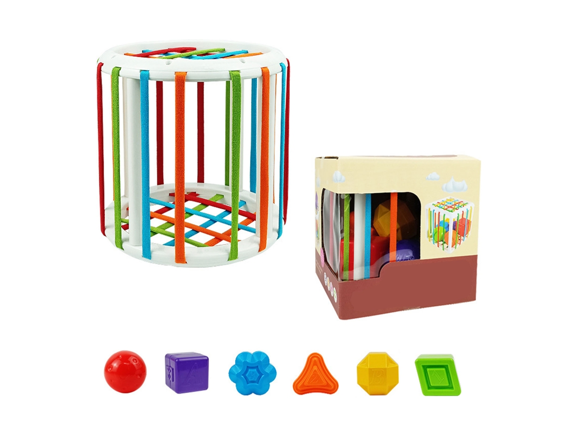 Jinwei-juego De Clasificación Por Formas Para Bebés Con Bloques Texturizados Juguete Sensorial
