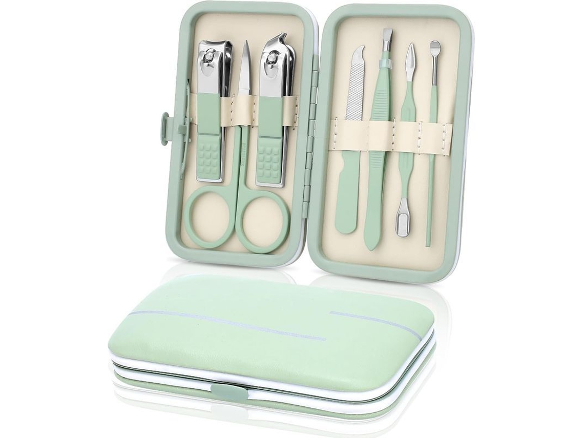 Kit De Manicura De Acero Inoxidable Con Tijeras Para Uñas Gruesas, Cortaúñas Y Herramientas De Viaje Para El Cuidado De Las Uñas.
