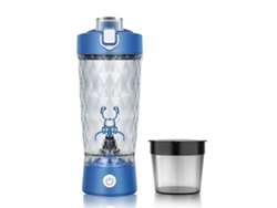 Exprimidor de frutas Eifson de 600 ml, vaso eléctrico con agitación automática y depósito para polvo (azul)