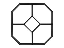 Molde hexagonal para pavimentar con hormigón (hágalo usted mismo) para fabricar bloques de cemento para caminos de jardín, patios, terrazas y otros usos.