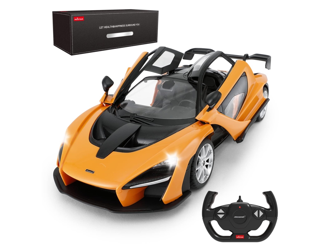 Coche teledirigido para niños, 2,4 GHz, apto para niños a partir de 6 años, color amarillo