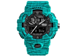 Reloj Deportivo Multifuncional Smael Correa Plástica Azul Claro