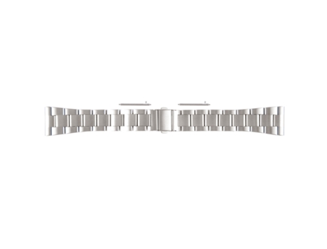 Correa de reloj inteligente para Huawei Watch 4 de 22 mm de acero inoxidable con tres cuentas (plata)