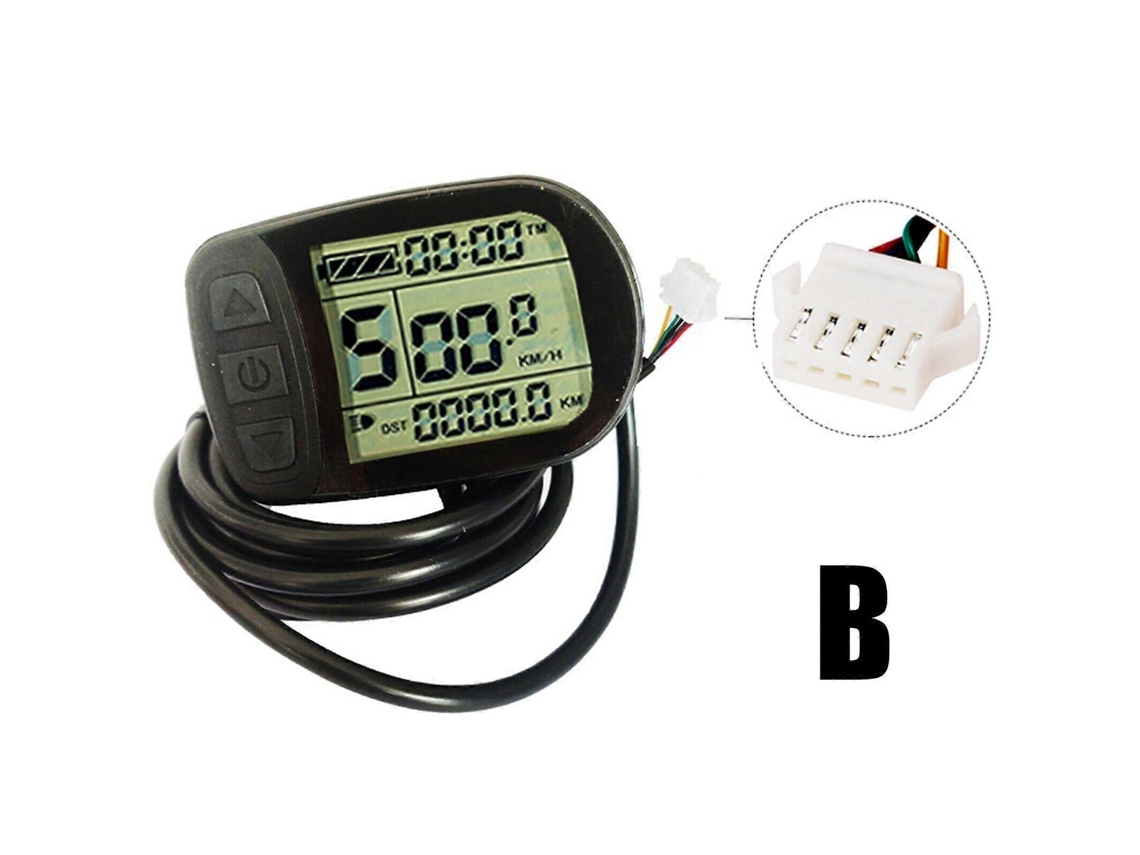 Nuevo panel de control LCD KT de 5" para motor de bicicleta eléctrica de 24/36/48 V