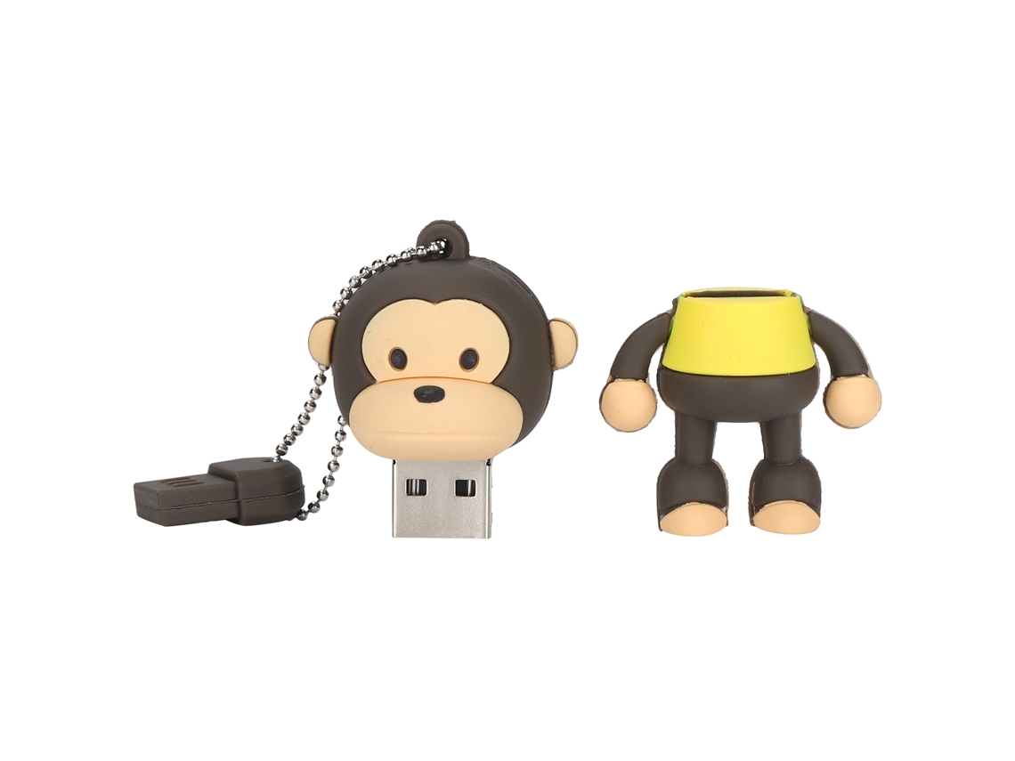 Unidad Flash Usb Mono Divertido De Dibujos Animados Memoria Portátil Pendrive 4gb