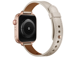 Correa de cuero genuino blanca para Xiaomi Watch 8pro/9pro/Redmi Watch 4/5 XIAOMOYU