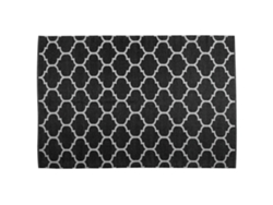 Alfombra de interior y exterior BELIANI Aladana de PVC Negro 140x200