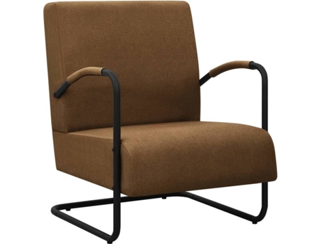 Sillón VIDAXL Marrón Tela (64.5x77x84 cm)
