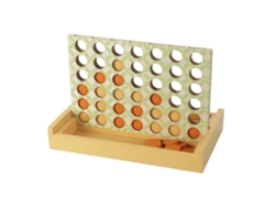 Well Home Juego de 4 en Rayas de Madera Wellhome