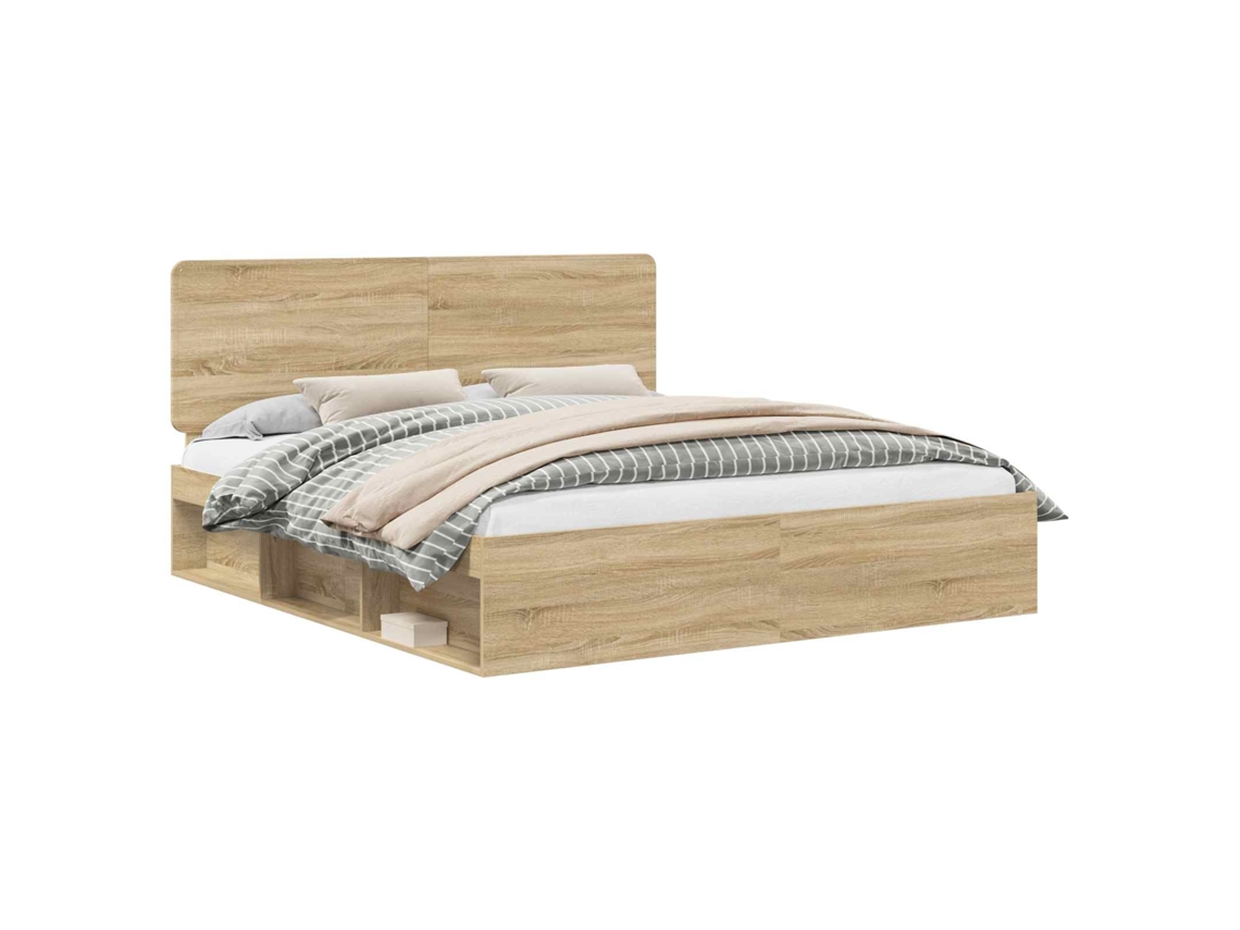 Maison Exclusive - Estructura De Cama Sonoma 200 X 200 Cm Madera De Pino Macizo