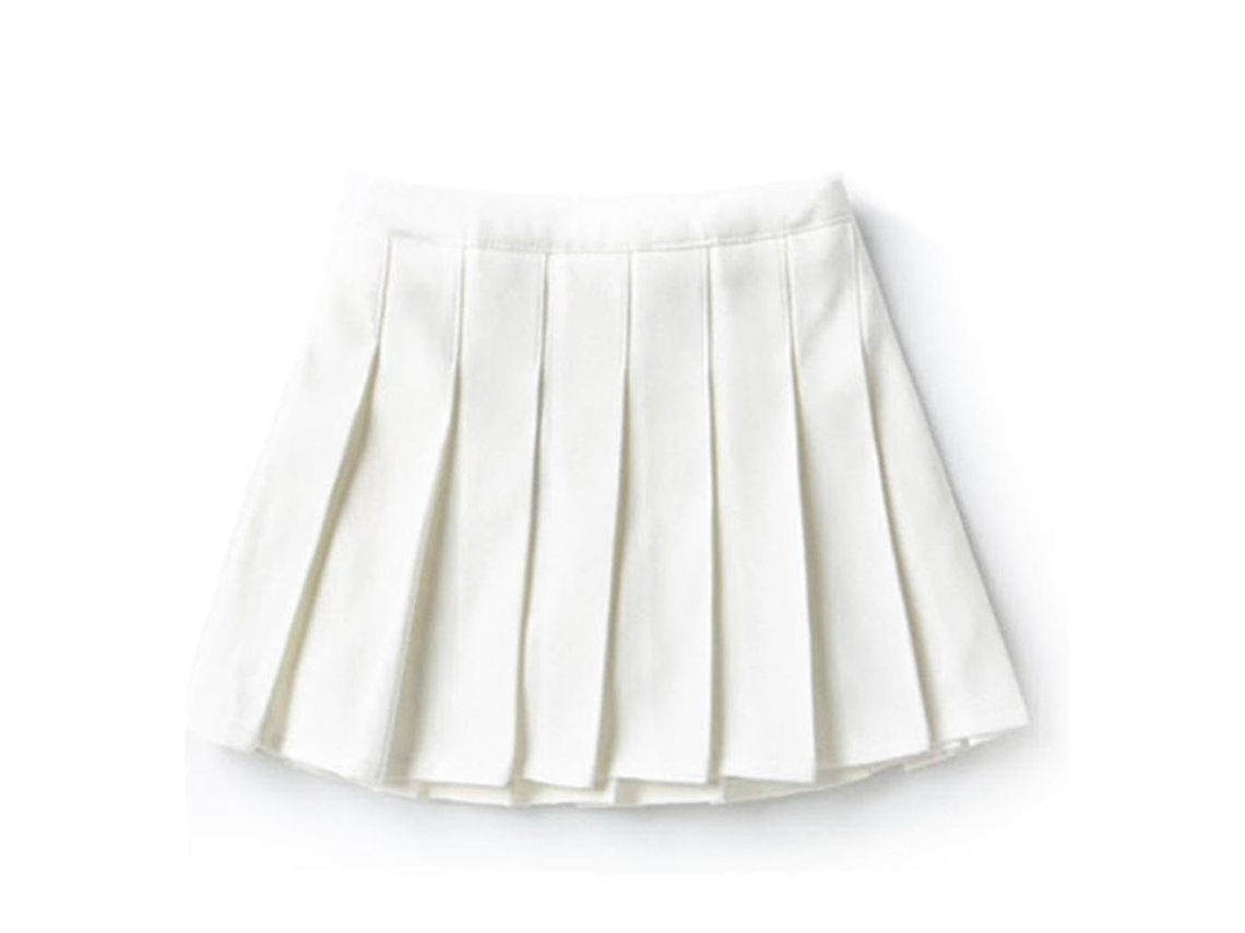 Falda Corta Plisada Con Cinturón Alto Y Bragas Incorporadas Para Niñas, Estilo Tenis, Infantil
