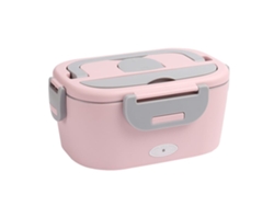 Fiambrera eléctrica Yunzii para uso doméstico, 1,5 L, 220 V, para coche, 12 V/24 V, acero inoxidable 304, color rosa
