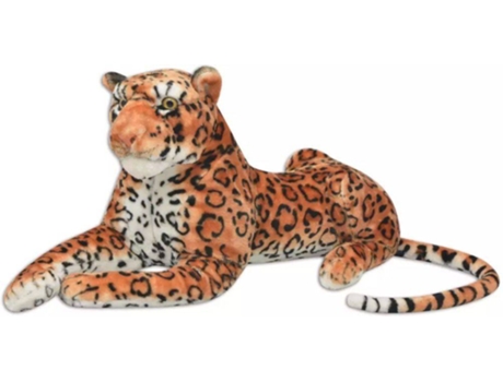 vidaXL Leopardo de peluche grande XXL