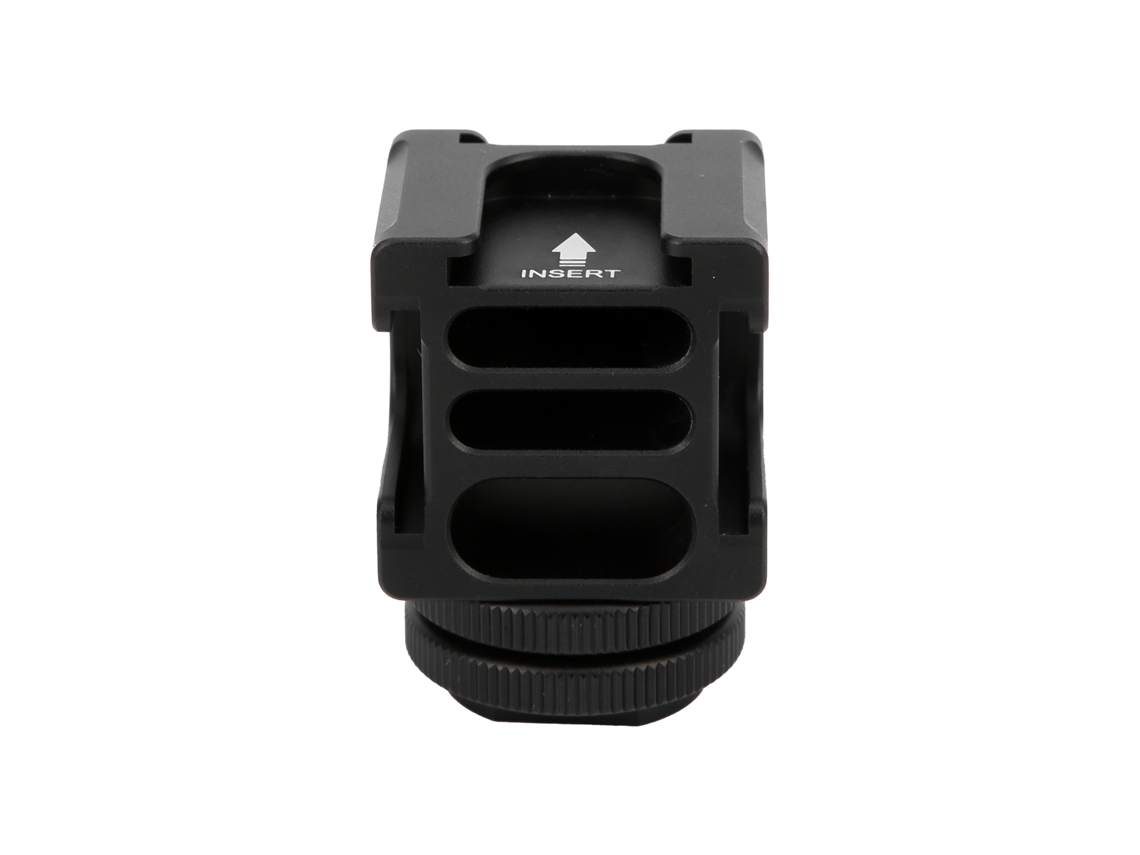 Adaptador de placa de zapata fría FS-04 de 4 puntos de montaje para micrófono y linterna.
