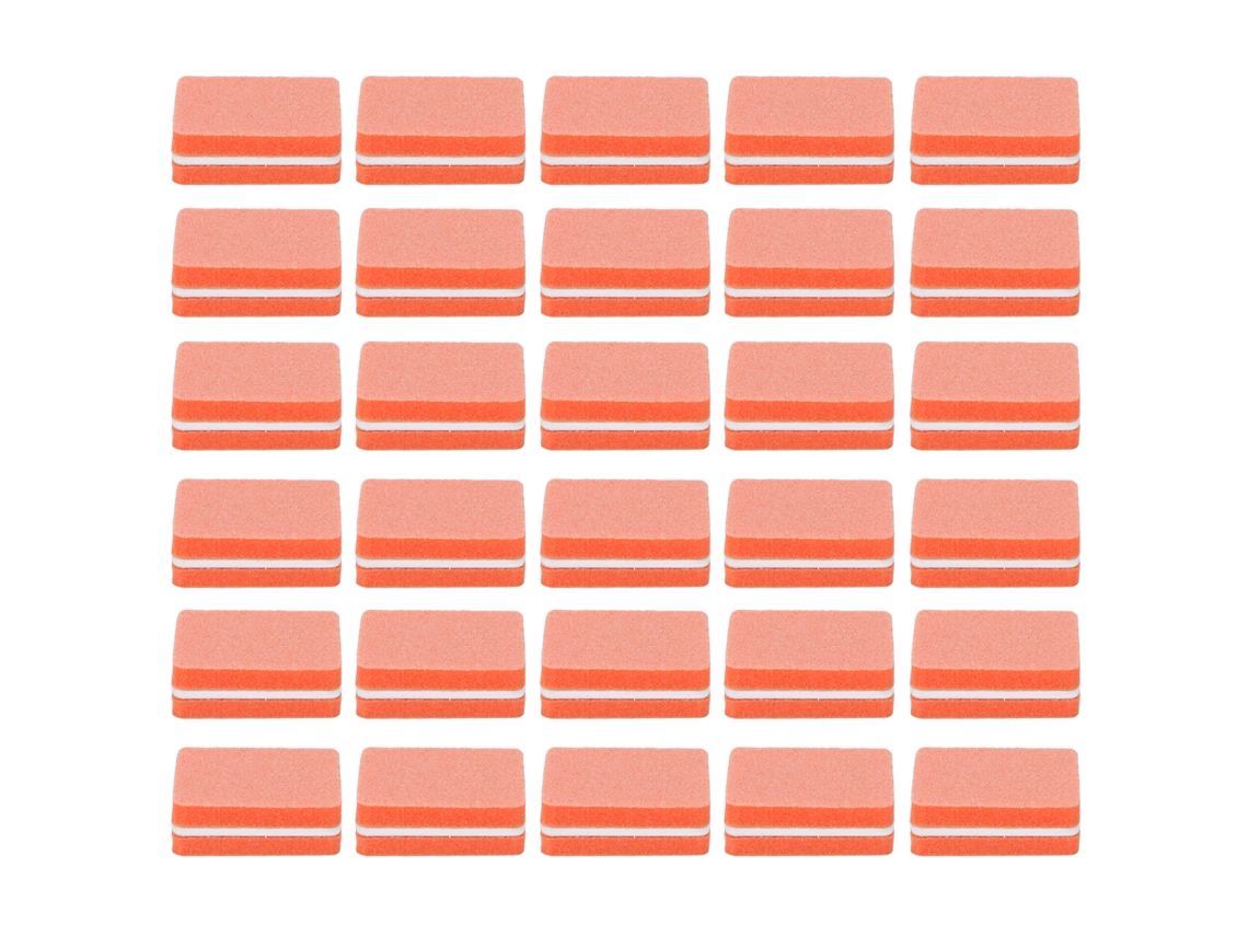 30 Limas De Uñas Profesionales Portátiles Para Manicura Y Pedicura - Naranja