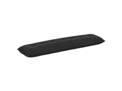 Cojín De Espalda Negro 200 X 50 Cm Tela De Pana