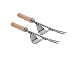 2 Desmalezadoras Manuales De Jardín, De Acero Inoxidable Resistente A La Corrosión Con Mango Pulido, Herramienta Para Eliminar Malas Hierbas.