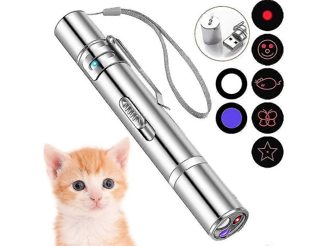 Juguete Para Gatos Con Puntero Láser Recargable Usb Siurn