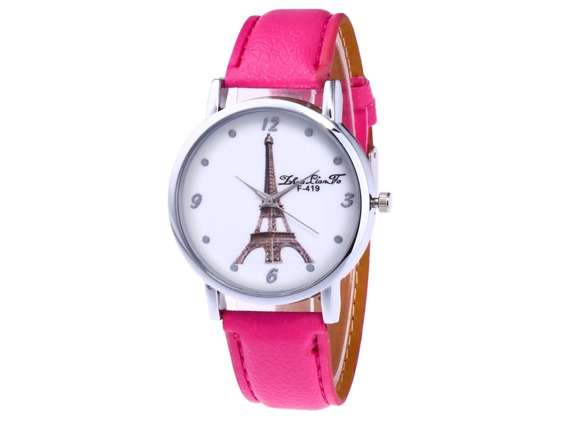 Reloj De Pulsera De Cuarzo Elegante E Informal Para Hombre, Regalo De Moda, Rojo Y Rosa.