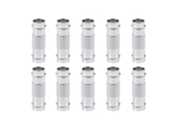 10pcs Adaptadores Acopladores Bnc Fêmea Para Fêmea Para Câmeras Cctv Vídeo