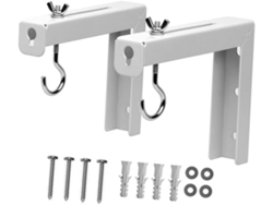Soporte De Pantalla De Projection En Metal Blanco, Lot 2pcs
