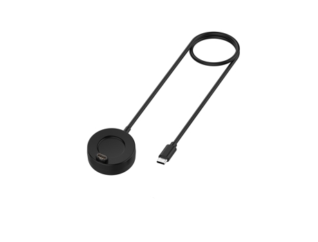 Garmin Forerunner 265/265S/965 Interfaz tipo C Cargador de reloj con base de disco universal (negro)