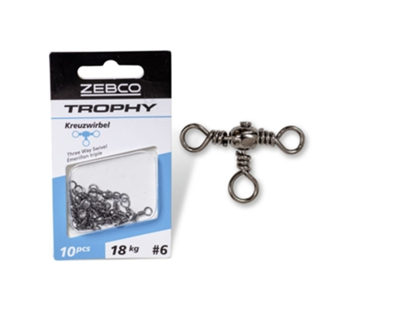 Juego de 8 rótulas de trébol ZEBCO Trophy Taille 4