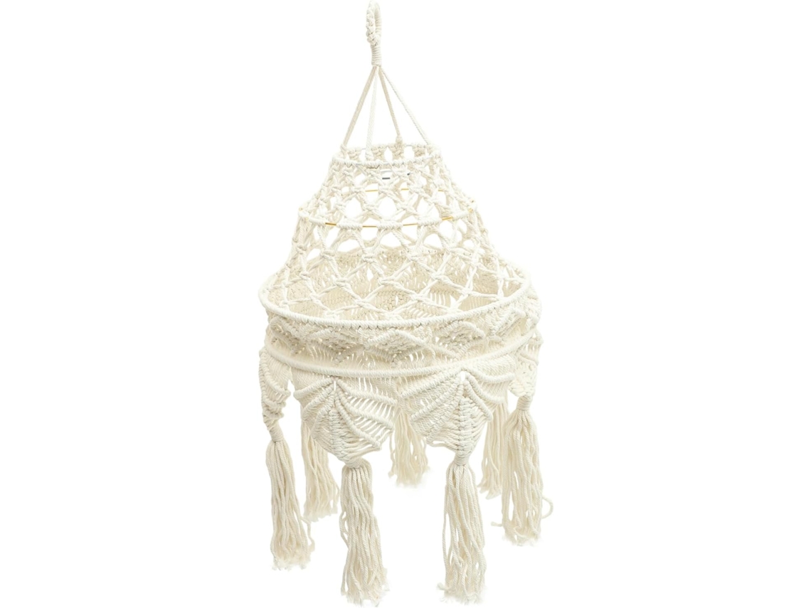 Reemplazo De La Cubierta De Lámpara Colgante De Macramé Con Diseño Sencillo Y Elegante.