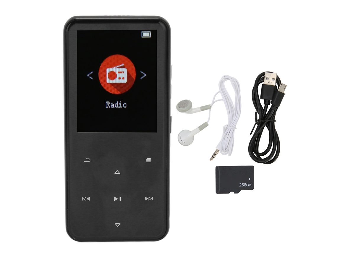 Reproductor MP3 con pantalla HD de 2,4 pulgadas y Bluetooth 5.0