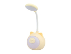 2026-lámpara De Escritorio Led Para Lectura, Cuidado De Ojos, Recargable Usb, Regulable En Brillo Y Temperatura De Color, Gato Amarillo