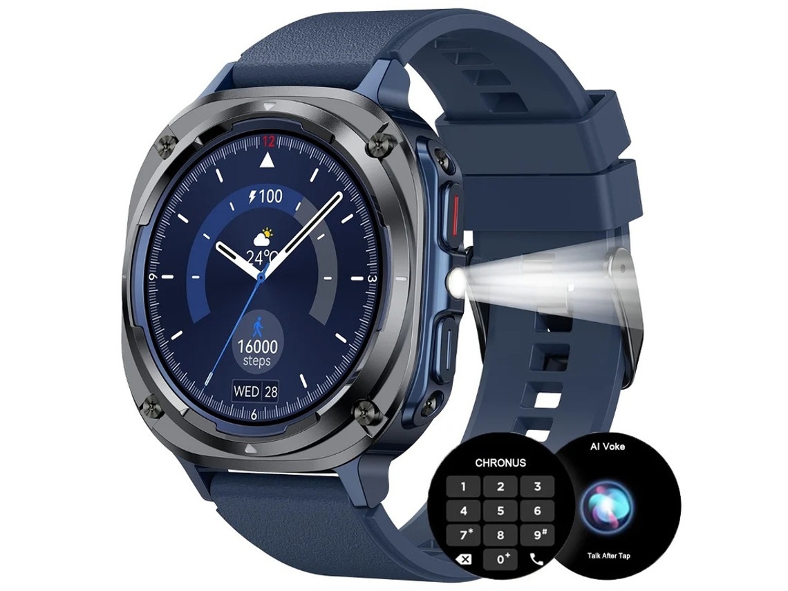 Reloj Inteligente Yizhood Con Pantalla Hd De 1,39 Pulgadas, Monitoreo De Salud, Más De 100 Modos Deportivos, Llamadas Bluetooth (azul)